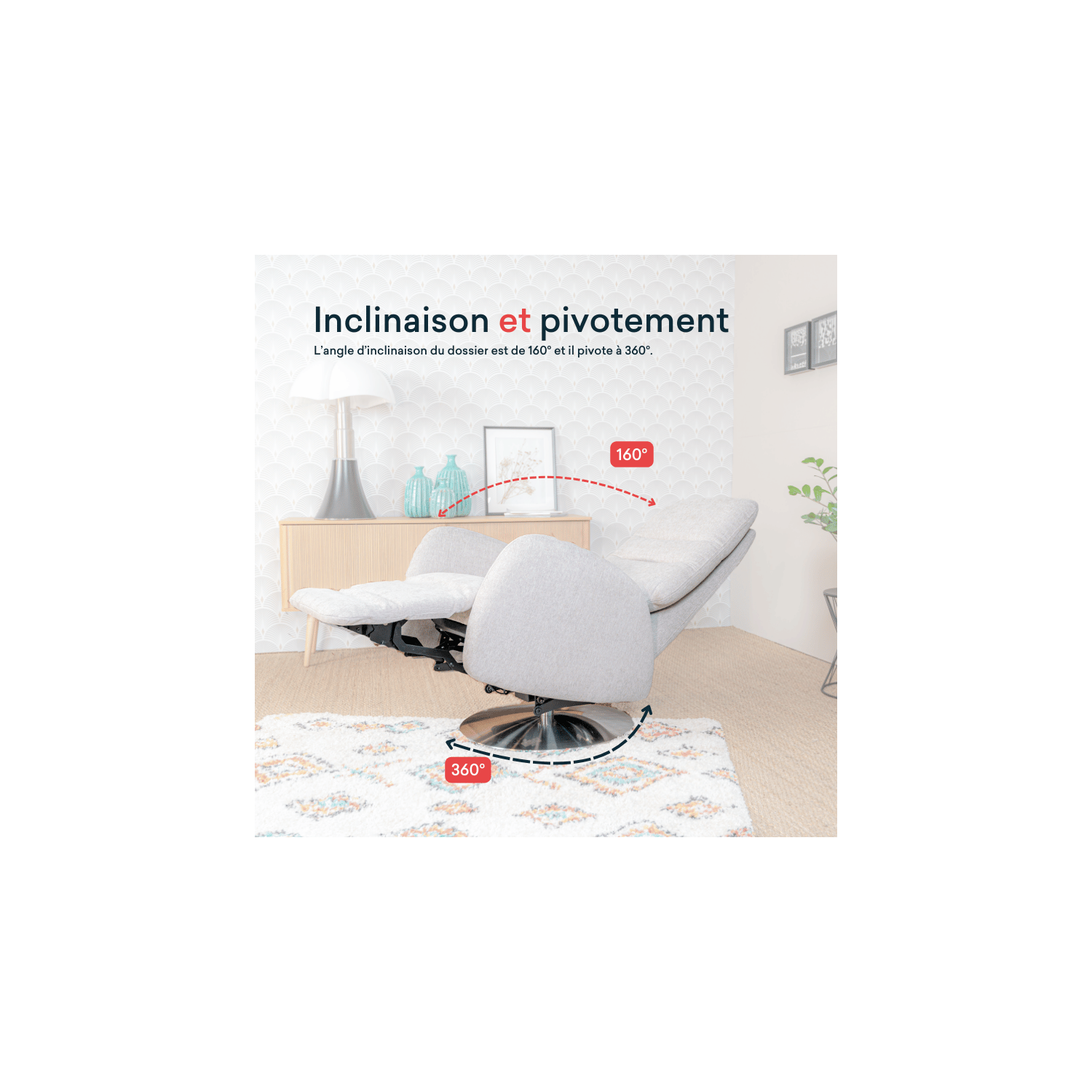 fauteuil releveur pivotant