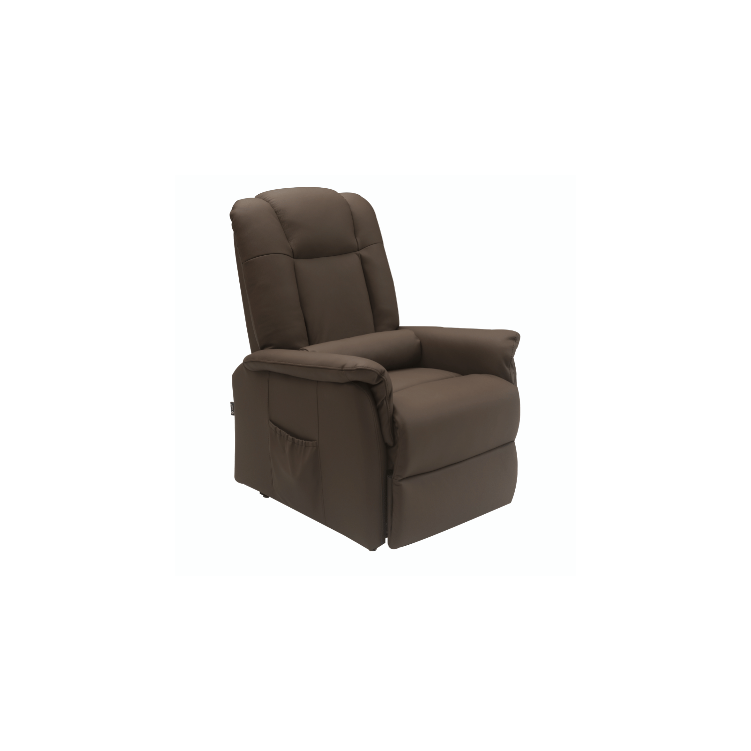 fauteuil releveur cuir marron