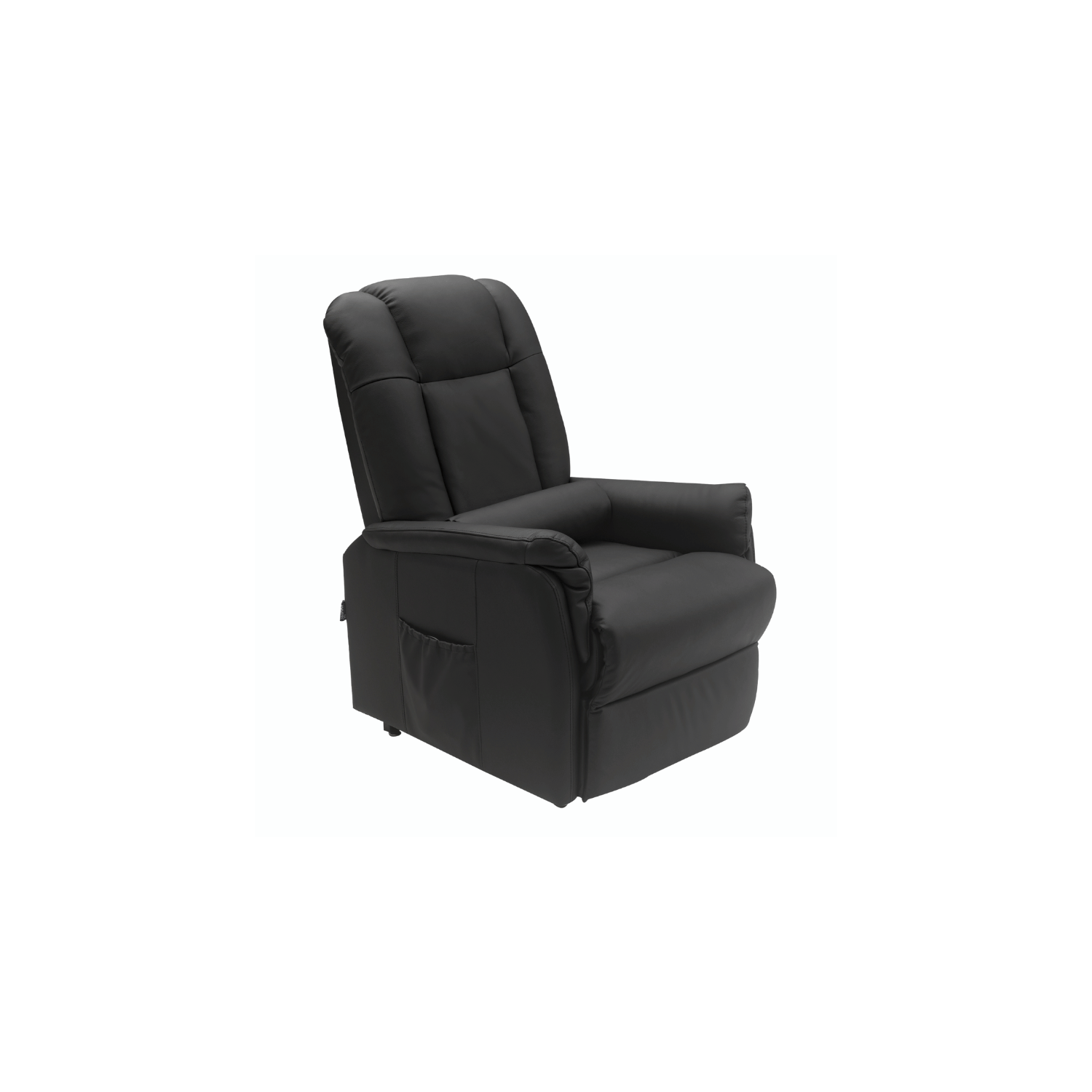 fauteuil cuir noir