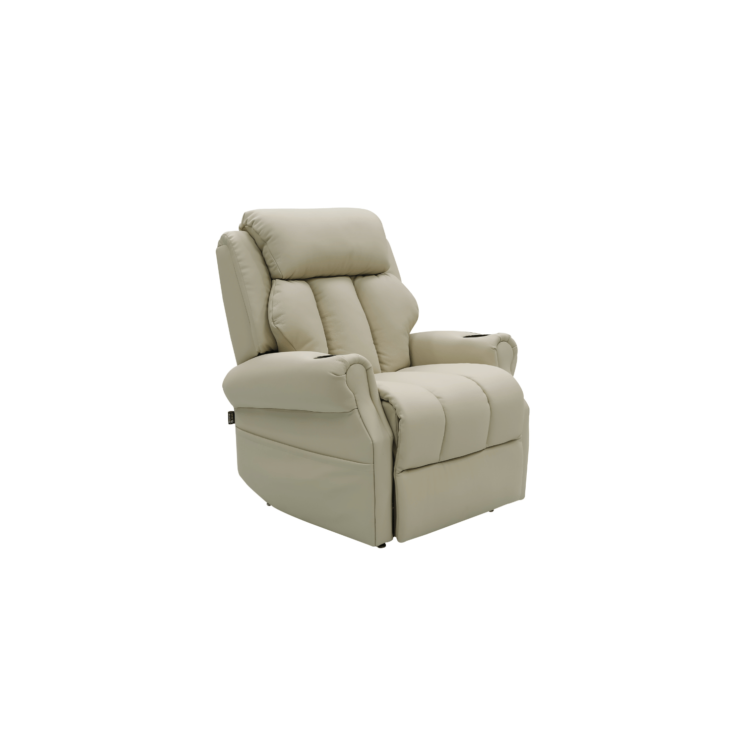fauteuil cuir beige