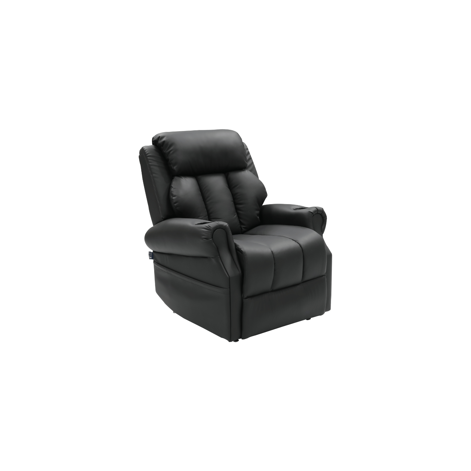 fauteuil releveur en cuir noir