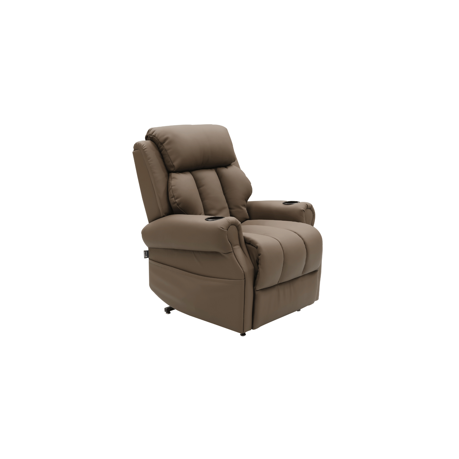 fauteuil releveur cuir marron