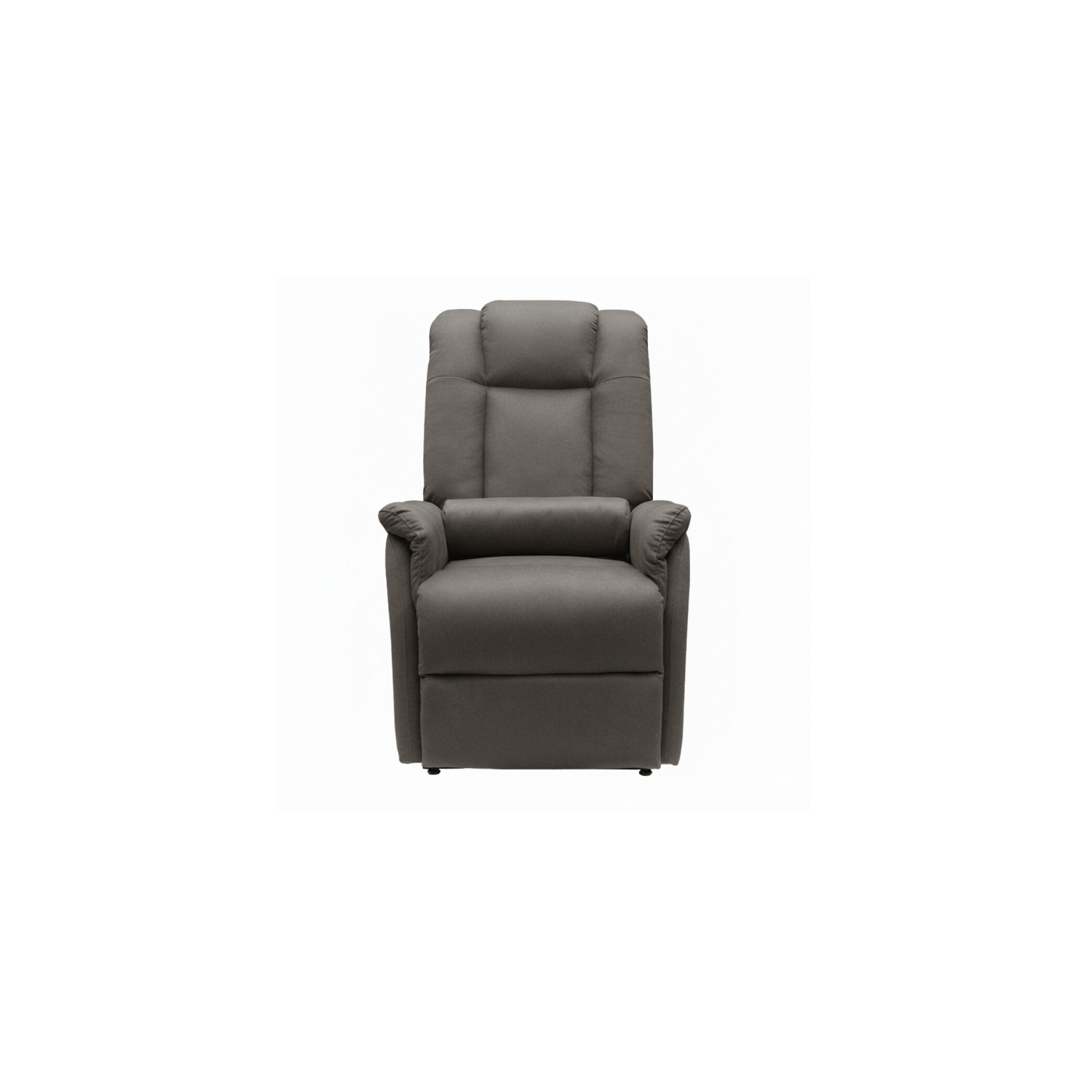 fauteuil cuir gris face