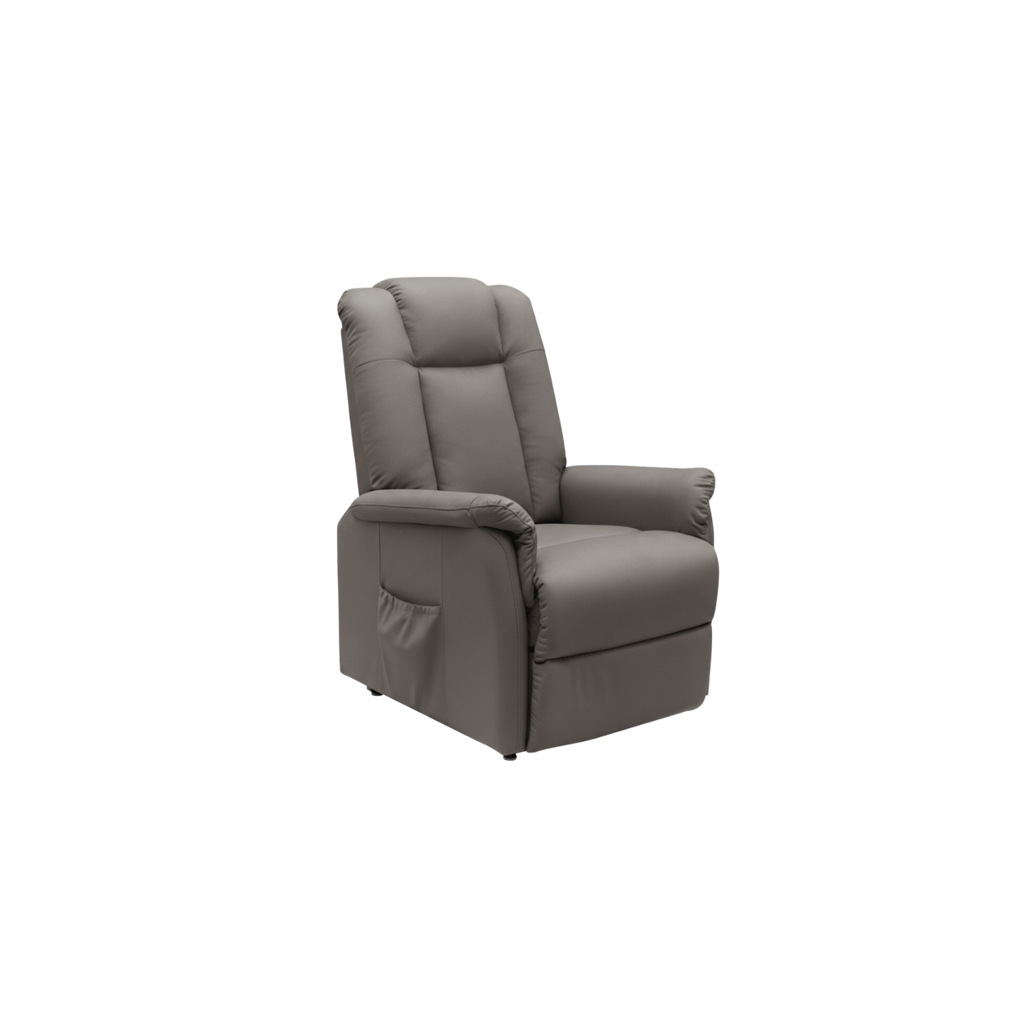 fauteuil releveur cuir gris