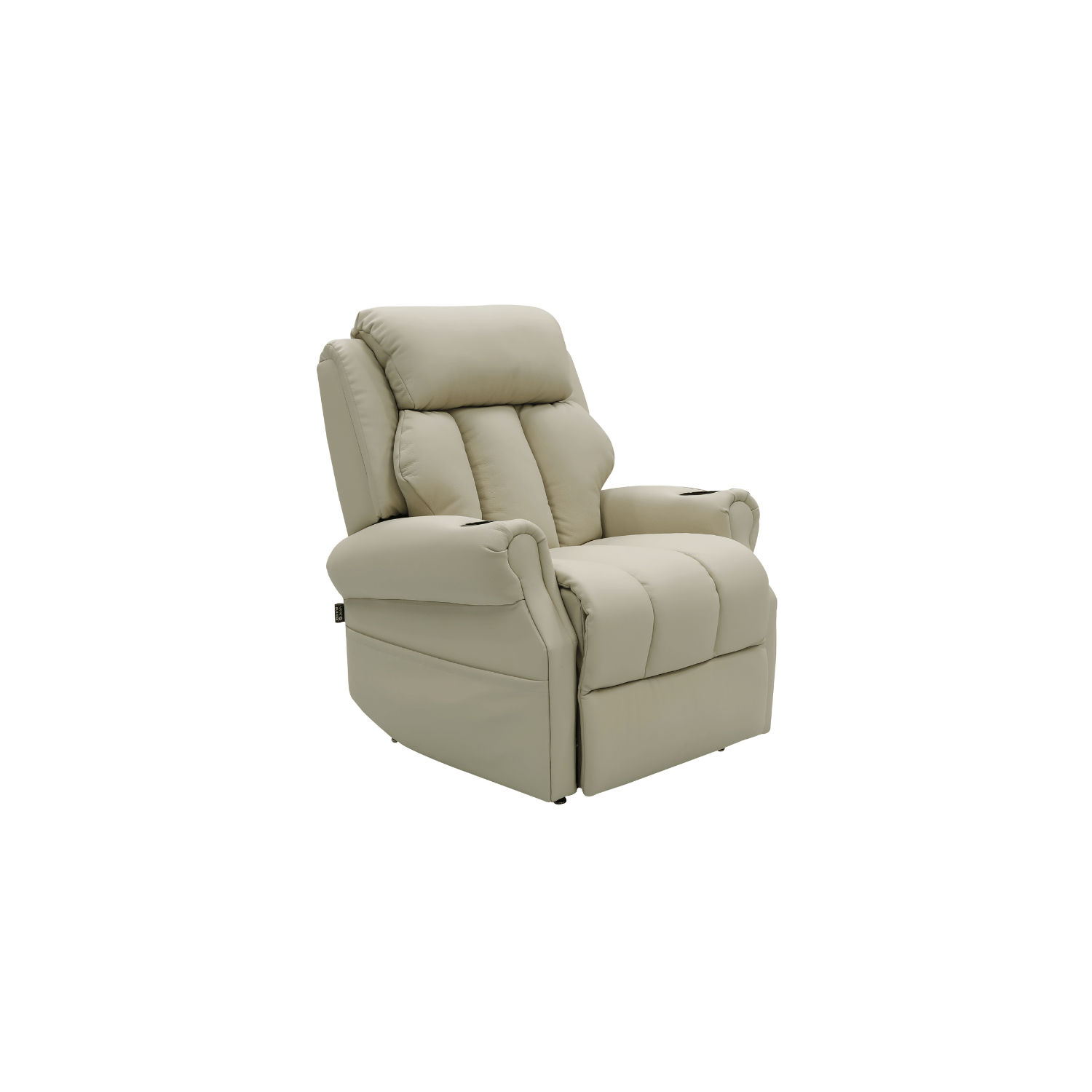 fauteuil massant chauffant cuir beige